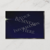 青空輝くの明るい北澄ん星 名刺 (裏面)