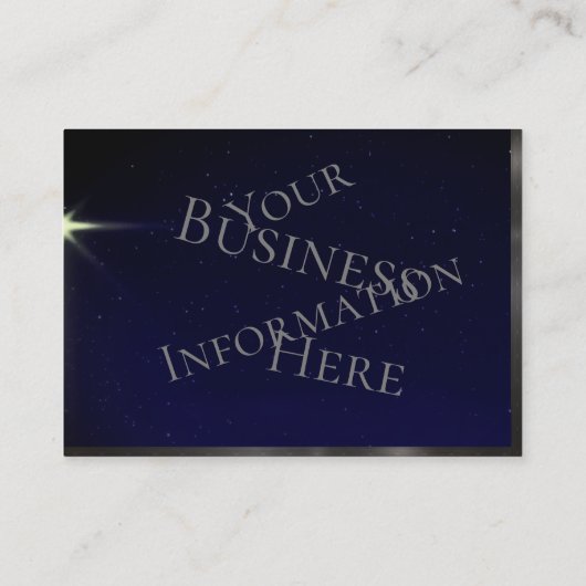 青空輝くの明るい北澄ん星 名刺 (裏面)