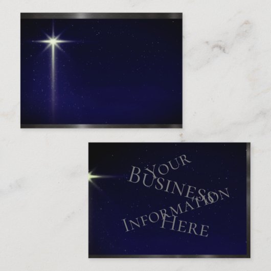青空輝くの明るい北澄ん星 名刺 (正面/裏面)
