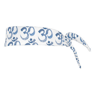 青空雲パターンOmシンボルタイヘッドバンド タイヘッドバンド