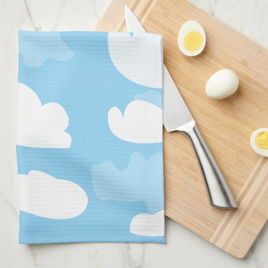 青空雲 キッチンタオル (四つ折り)