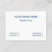 青空雲 名刺 (裏面)