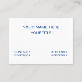 青空雲 名刺 (裏面)