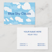 青空雲 名刺 (正面/裏面)