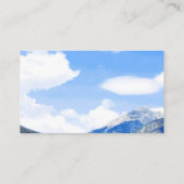 青空風光明媚な山の風景カスタム 名刺 (裏面)