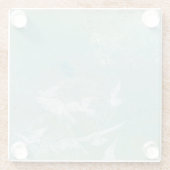 青空飛んでいるを抜ける白鳥 ガラスコースター (裏面)