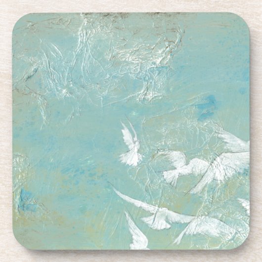 青空飛んでいるを抜ける白鳥 コースター (正面)