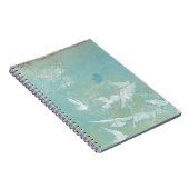 青空飛んでいるを抜ける白鳥 ノートブック (右側)