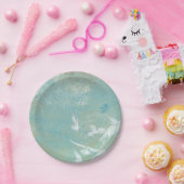 青空飛んでいるを抜ける白鳥 ペーパープレート (パーティー)