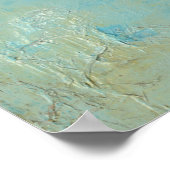 青空飛んでいるを抜ける白鳥 ポスター (角)