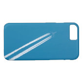 青空飛んでいる背景の飛行機 Case-Mate iPhoneケース (裏面(横))