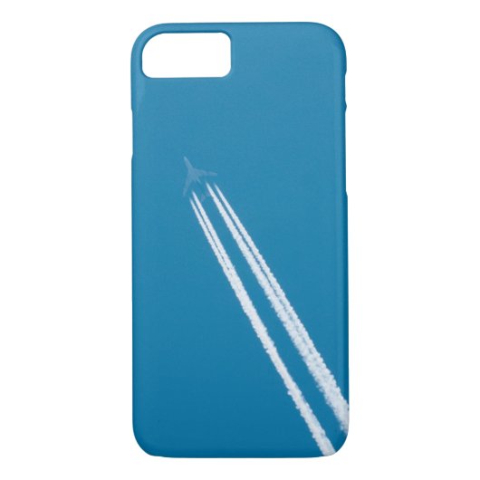 青空飛んでいる背景の飛行機 Case-Mate iPhoneケース (裏面)