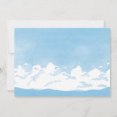 青空飛んでいる鳥 招待状 (裏面)