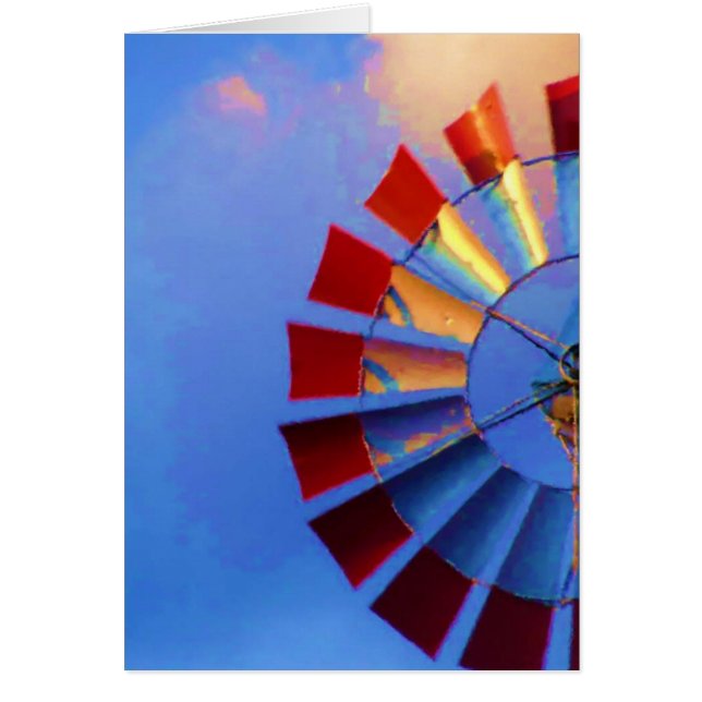 青空、インディアナポリス、インディアナに対する風車 (正面)