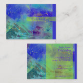 青空、抽象芸術テンプレート 名刺 (正面/裏面)