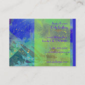 青空、抽象芸術テンプレート 名刺 (裏面)