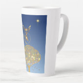 青空：星と鳥と黄金の木 カフェラテマグ (右アングル)
