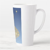青空：星と鳥と黄金の木 カフェラテマグ (右)