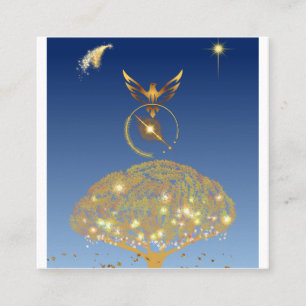 青空:星と鳥と黄金の木 コーリングカード