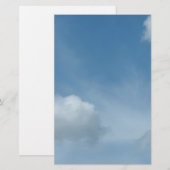 青空,白い雲 便箋 (正面/裏面)