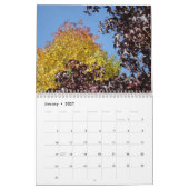 青空 紅葉 カレンダー 色とりどりの落ち葉 (1月 2027)