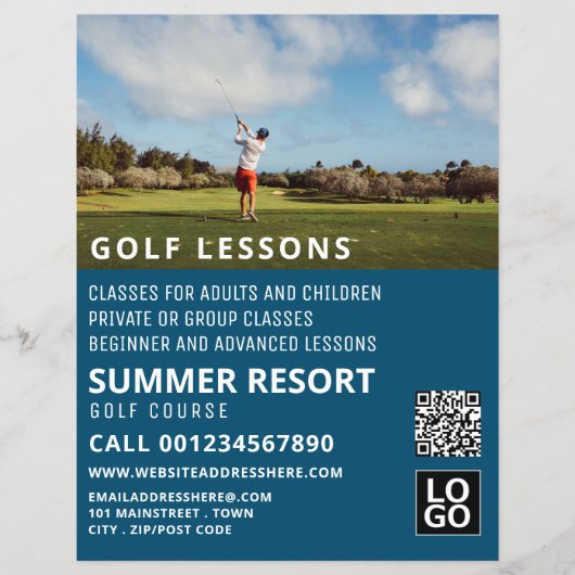 青空、GoIfレッスンズ·フラ広告イヤー チラシ (正面)