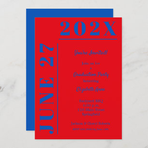 青紅卒業パーティー 招待状