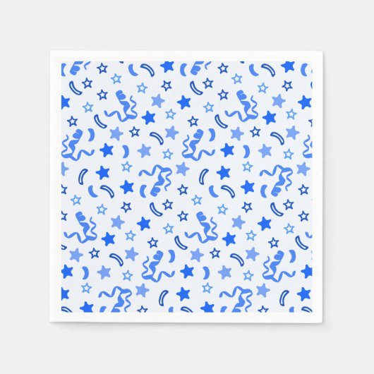 青紙吹雪 スタンダードカクテルナプキン (正面)