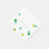 青紙吹雪 | 男の子紙 スタンダードカクテルナプキン (角)