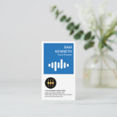 青素晴らしい箱の音波オーディオエンジニア 名刺 (スタンド正面)