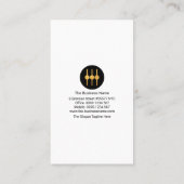 青素晴らしい箱の音波オーディオエンジニア 名刺 (裏面)