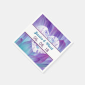 青素晴らしと紫結婚のダリアA01X スタンダードカクテルナプキン (角)