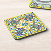 💛💙💚青素晴らしと黄色のアズレホス コースター (左側)