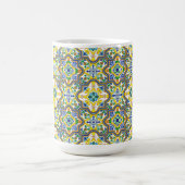 💛💙💚青素晴らしと黄色のアズレホス コーヒーマグカップ (中央)