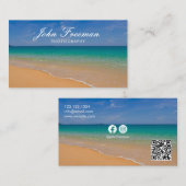 青素晴らしビーチ波写真家 名刺 (正面/裏面)
