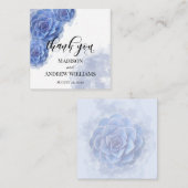 青素晴らし水色多肉有難 ノートカード (正面/裏面)