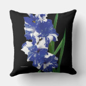 青素晴らし王室の白グラジオラスのソードリリー クッション (裏面)