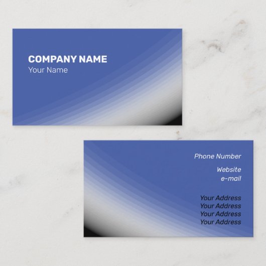 青素晴らし白の黒のシェードとレイ 名刺 (正面/裏面)