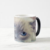 青素晴らし目のラグドール‎猫 モーフィングマグカップ (正面右)