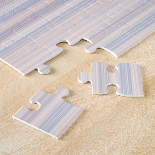 青素晴らし色と赤のエンドリングの濃淡のストローク ジグソーパズル (側面)