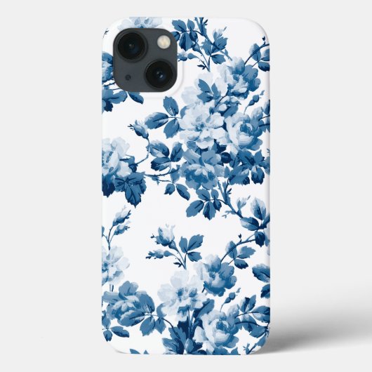青素晴らし花柄 Case-Mate iPhoneケース (裏面)
