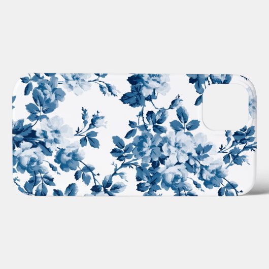 青素晴らし花柄 Case-Mate iPhoneケース (裏面 (横))