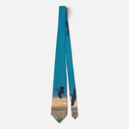 青素晴らし鷺が飛ぶ ネクタイ