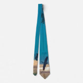 青素晴らし鷺が飛ぶ ネクタイ (裏面)