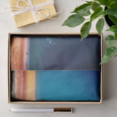 青素晴らし鷺が飛行 – 青 薄葉紙 (ギフト)