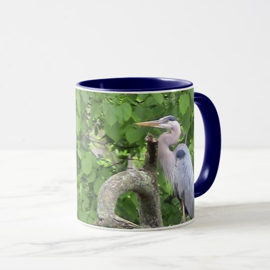 青素晴らし鷺 マグカップ (正面右)