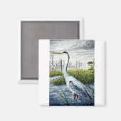 青素晴らし鷺 マグネット (正面/裏面)