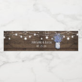 青素朴い忘れMeノッツメイソン瓶ウォーターボトル ペットボトルラベル (シングルラベル)