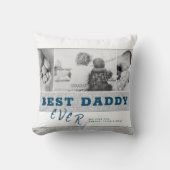 青素朴い最高のDaddy Father's Dayフォトコラージュ クッション (正面)