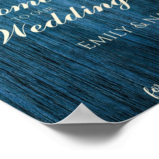 青素朴い木の弦が我々の好きな結婚ように ポスター (角)